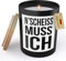 22Feels Lustige Spruchkerze Frauen Büro Sojawachs Kerze im Glas Handgemacht mit Spruch Humor Frech Candle Duft Deko Vegan Nachhaltig Nachhaltig - ZITRUS