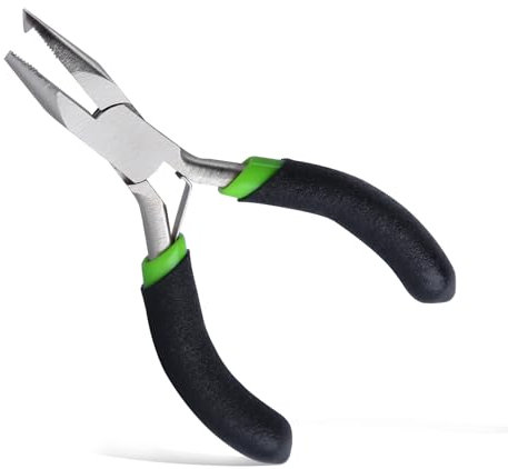 INJOYTEC Mini Split Ring Pliers Jewelry Pliers 3 Split Ring Tool Jump Ring Opener Split Keychain Pliers Opening Pliers for Jewelry Making Beading Crafting