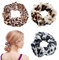 3 Stücke Haargummis Elastische Haarbänder Haargummis Seile Dot Leopard Scrunchie für Frauen Und Mädchen Haarschmuck