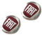 2 adesivi con logo 14 mm di diametro per auto Fiat, per chiavi, telecomando, ecc. Adesivi con logo (14 mm, 2 pezzi, v2)