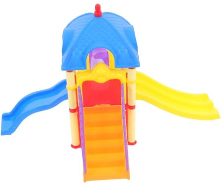 ibasenice Spielplatz Kinder Puppen Spielbereich Kinder Einrichtung Puppenhaus Einfach Zu Montieren Rutsche Spielzeug