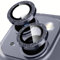 Rainway Camera Lens Protector for iPhone 13 / iPhone 13 mini, Glitter Decoration Individual Lens Protectors, Ultra-tough HD Tempered Glass with Aluminum Rim, Ultra-thin, Black