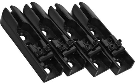 ERINGOGO 4pezzi Ponte Per Basso Elettrico Singolo Diviso Con Viti Di Montaggio Accessori Per Parti Di Chitarra Elettrica e Basso Sostituzione Di Ponte Per Chitarra Con Finitura Nera