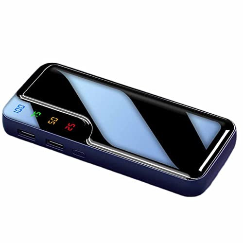 Power Bank fast charging, 20000mAh Pack with 2 USB Outputs and USB C Input,Blue,8000mAh