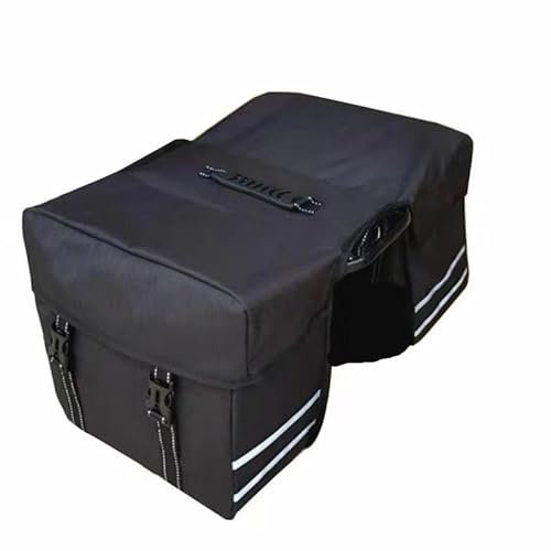 LEXICANMHS Sacoche Velo 28L,Sacoche Velo Porte Bagage Arriere,Sacoches Electrique Arrière Mit Sac étanche,Sacoche Vélo mit Bandes réfléchissantes et poignée de Transport,32x29x16 cm (Noir)