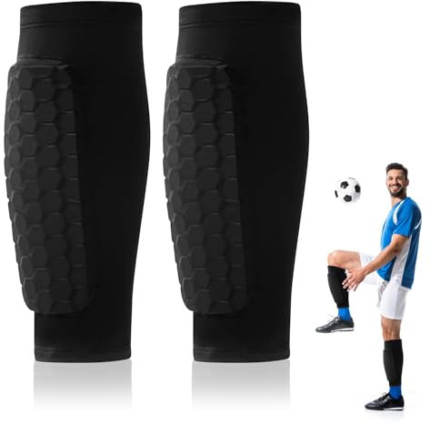 1 Paire de Protège Tibias de Football, Support Protège Tibia Foot Manchons, Respirantes Support Protège Tibia Foot, Tibias Anti-Chocs Professionnels, pour Enfants, Adolescents et Adultes (S)