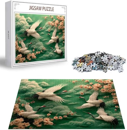 Jigsaw Puzzles for Adults 5000 Piece Jigsaw Puzzles for Adults. Puzzle Games Flower Wooden Puzzle Crane Jigsaws Game Difficult Challenge Premium Sustainable Jigsaws, Home Decor 61.42 x 41.34inch D-257