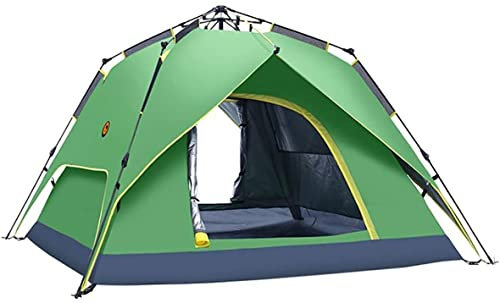 Dome -Zelt, Pop -Up -Zelte für 2 bis 4 Personen automatische Öffnungszelt, wasserdichte Campingzelte mit Veranda zum Wandercamping im Freien