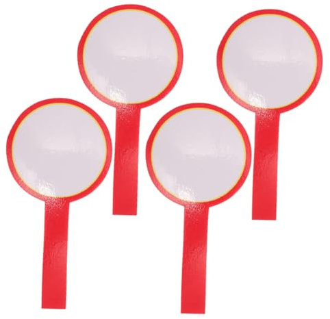MOTHNUR 4 Stück Handheld Whiteboard für Sportwettkämpfe Doppelseitige Abwischbare Wertungstafeln für Schiedsrichter und Juroren Portable und Wiederverwendbare Anzeigetafeln für