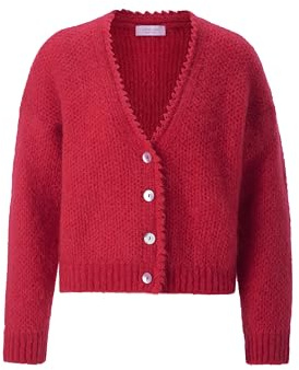 RICHROYAL Woll Cardigan mit Perlmut Knöpfen