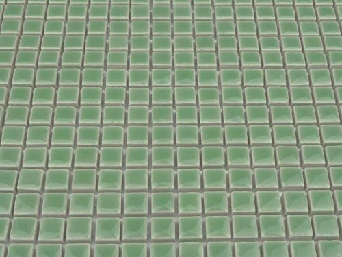 Glazed Ceramic Mosaic Tiles.10 x 10mm Tiles. 81 Tile Sheet Ceramic Glazed. Light Dublin