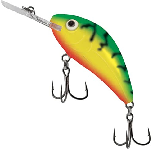 Lew's Hornet Wobbler 4.5cm - Fishing Lure - Crankbait - Green Tiger - Spear Point - 1pc