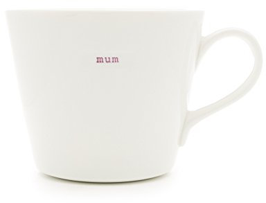 Keith Brymer Jones - Word Range - Standard Ceramic White Mug - Mum - 350ml - Gift Boxed
