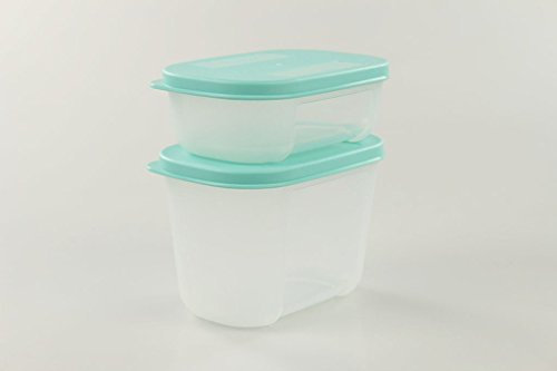 TUPPERWARE Kühlschrank System 300 ml türkis + 140 ml türkis Frische-System