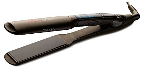 GA.MA Italy Professional, Plancha de Pelo Ultra Ancha SI3030, Extra Grande 4x10 cm, Tecnología IHT, Calentamiento Instantáneo, Recubrimiento de Turmalina, Temperatura Ajustable 150°-230°C