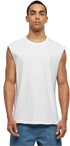 Men Tb1562-Open Edge Sleeveless Tee 1 White S