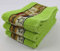 Riggs 3 PACK Luxury Kitchen Hand Tea Towel, Cafe Cafe Coffee Cups (Lime Green)