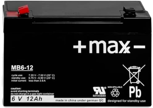 Kompatibler Akku 6V 10Ah AGM Blei Batterie 3-FM-10 20HR 3 FM 10 3FM10 F187 4,8mm