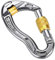 Nikou Mosqueton- 25KN Tornillo mosquetón de Bloqueo del Gancho de Escalada Montañismo Equipo de Salvamento al Aire Libre Que acampa yendo (Yellow)
