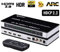 Tendak HDMI 2.0 Switch 4 Port HDMI Umschalter 4K HDMI Verteiler HDMI Schalter 4 auf 1 mit Optisch und L/R Audio Extractor mit Fernbedienung Unterstützt UHD 4K@60Hz HDCP 2.2 ARC 3D
