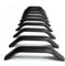 10 Units Bow Shaped Cabinet Handles Kitchen Cupboard Drawer Door Bathroom Furniture Pulls, 128mm Hole Centers, Sandblasting Process (Matte Black)