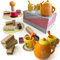 Service à thé en Bois - 17 pcs | Set de Jeux pour Enfants avec gâteau et Support, théière, Nourriture et Accessoires | Jeux de rôle et d'imagination | Cadeaux d'anniversaire pour garçons et Filles