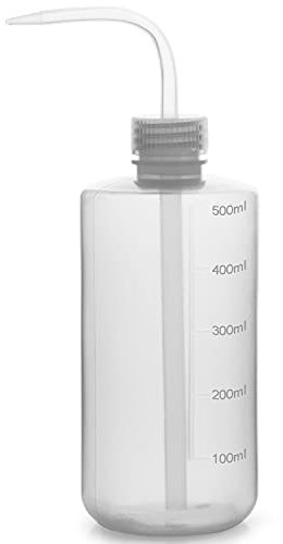 Labasics Chemische Waschflaschen, 1er-Pack Kunststoff Sicherheit Lab Squeeze Flasche Waschen Flasche, LDPE mit schmalem Mund Chemical Wash Bottle, 500 ml (8 oz)/1 Stück