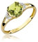 Lumari Gold - Damen Solitär Versprechen Ring Verlobungsring Damen Ring Gold 585 Echtgold 14k Gold mit natürlichem Diamanten Topas Gemstone Weißgold - Ringe Frauen - Hochwertiges Geschenk