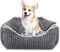 JOEJOY Hundebett Mittelgroße Hunde, Hundekorb mit Herausnehmbar Decke, Hundebetten Cord Flauschiges Waschbar, Rutschfest Hundekörbchen, Hundesofa mit Hohem Rand Passt bis zu 14kg Haustiere(64x53x20cm)