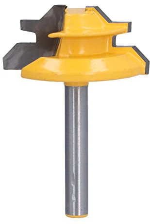 Fresa a 45 Gradi Tenone, 6 mm Fresa per Fresatura del Legno Utensile Bit Router per Lavorazione del Legno