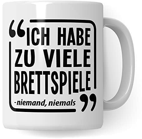 Brettspiel Tasse - Tabletop Geschenk lustiger Spruch - Kaffeetasse RPG Rollenspiel Fantasy Pen & Paper D20 Motiv - Board Games Spieleabend Dungeon Kaffee-Becher
