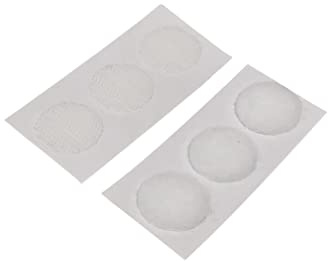 Velcro Monete adesive bianche da 13 mm, con gancio e anello, cuscinetti biadesivi pretagliati, forti punti adesivi su entrambi i lati, (Hook & Loop, 100 monete)