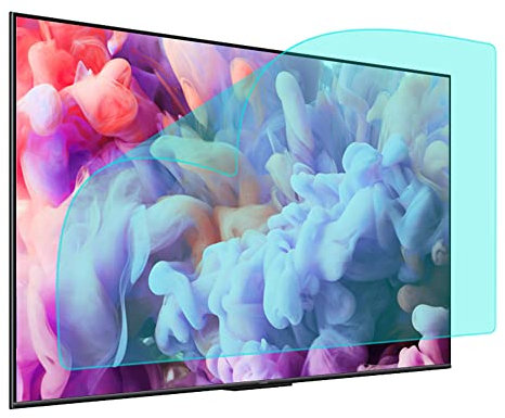 JQZWXX Anti Glare TV Bildschirmschutz 43 50 55 58 65 75 - Anti Blue Light/Anti Ultraviolet/Dustproof Filter Film, Schützt Ihre Augen Für LCD, LED, 4K OLED & QLED HDTV Displays / 75in1645x930mm