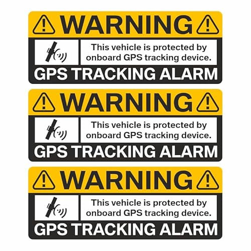 BIKE-label GPS Tracking Auto Aufkleber Alarm Anti Diebstahl Fenster Sticker innenklebend englisch 3 Stück X900283