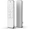 Etui pour Télécommande Apple TV 4k 2021 - Protection Souple TPU Contre Les Rayures et Chutes - Transparent avec Bord Argenté (Blanc)