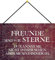 Metall Schild 20x30cm mit Kordel Freunde sind wie Sterne Spruch Sprüche Sprüche Blechschild