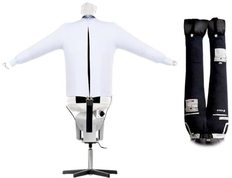 Bügelpuppe trocknet und bügelt automatisch Hemden, Poloshirts Hosen Jeans Sie frischt auf und desinfiziert Kleidung 3 Programme Energieklasse A++ Modell SA07 SP SELF ECO INOX Garantie 5 Jahre
