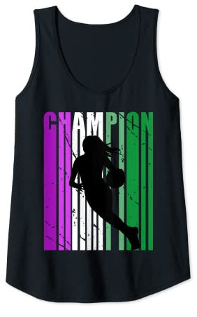 Donna Donna Champion Basket Compleanno Sport Viola Verde Canotta