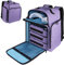 Famard Nail Polish Organiser Backpack - Holds 108 Bottles(15ml - 0.5 fl.oz) and 1 Nail Lamp, with 3 Removable Storage Case for Nail Varnish Tech