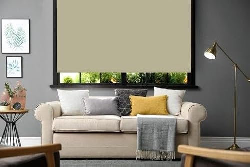 Emma Barclay Blackout Roller Blind in Natural Cream - Width 60 x Drop 165cm