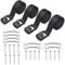 SVRITE 1Inch x 4Ft Battery Tie Down Strap Kit with Stainless Steel Cam Buckle, Bracket and Screws for Boats, Luggage Belt, Cars