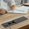 Enchufe empotrado de mesa, enchufe empotrable retráctil de 3 enchufes, lista de enchufes empotrable, encimera con tapa deslizante para escritorio, sala de conferencias, cocina, mesa de sofá, color