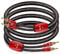 SKW Single Speaker Cable with Convertible Banana and Spade Plugs Entry Level HC Series Cable 8.2ft/2.5M (One Cable)