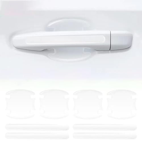 NBVGFGDF 8 Pcs Car Door Handle Protectors Film, for Ford Fiesta MK6 MK7 Mondeo MK3 MK4 MK5 Car Door Cup Handle Protector Sticker Door Handle Anti Scratch Protective Film,B