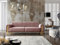 Fun Möbel Sofa Designersofa Valerie 3-Sitzer in Stoff Elisa Velvet (Altrosa)