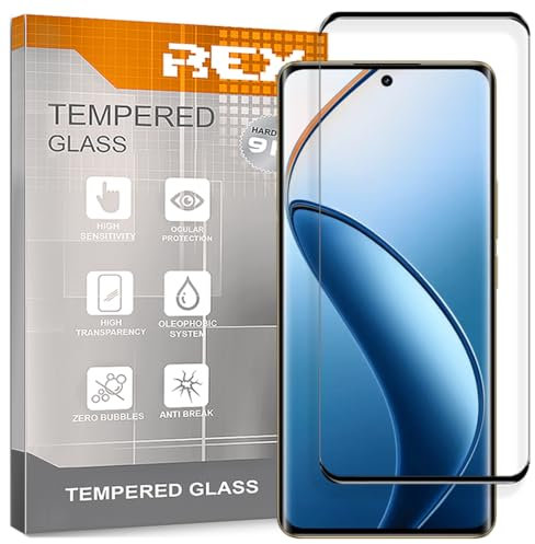Protector de Pantalla Curvo para OPPO REALME 12 Pro 5G - REALME 12 Pro+ 5G, Negro, Cristal Vidrio Templado Premium, 3D / 4D / 5D, Anti Roturas