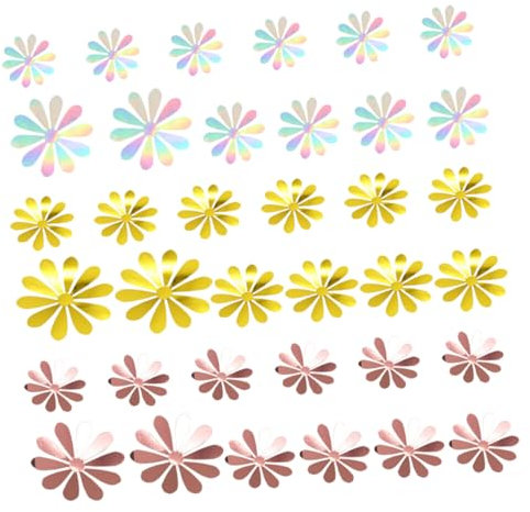 36st Dekorativer Wandaufkleber Schmetterling Selber Machen Glitzer-wanddekor-aufkleber 3d 3d-blumen Wanddekoration Glitzernde Wandaufkleber Blumenverzierungen Papier NESTINGHO