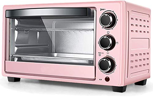 Adjustable Temperature Mini Oven 23L - Electric Oven for Baking, Cooking & Grilling - 1300W - 60 Min Timer - 3 Heating Functions - Compact Size