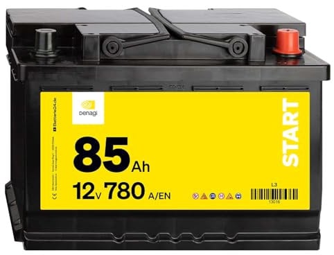 Denagi Start Autobatterie 12V 85Ah 780A/EN Starterbatterie, absolut wartungsfrei