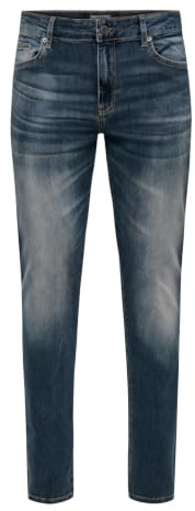 Only & Sons Herren Jeans Only & Sons Male Slim Fit Jeans Onsloom Niedrige Taille Slim Fit Jeans